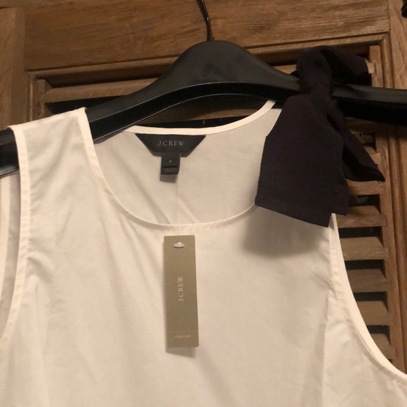 NWT Jcrew Sleeveless top with bow tie shoulder - Picture 7 of 8